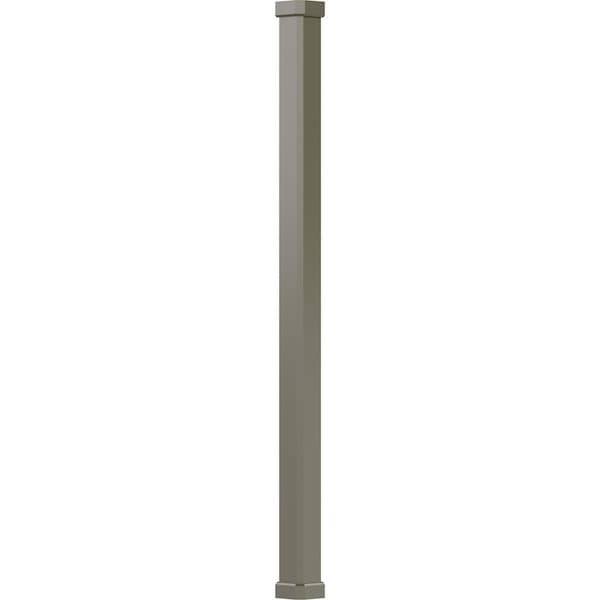 Ekena Millwork 6" x 10' Endura-Aluminum Craftsman Style Column, Square Shaft (Load-Bearing 20,000 lbs) Non-Tapered EA0610ENPSGCRCR - main